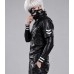 Ken Kaneki Tokyo Ghoul Black Biker Leather Jacket
