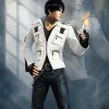 King of Fighters Kyo Kusanagi White Leather Jacket