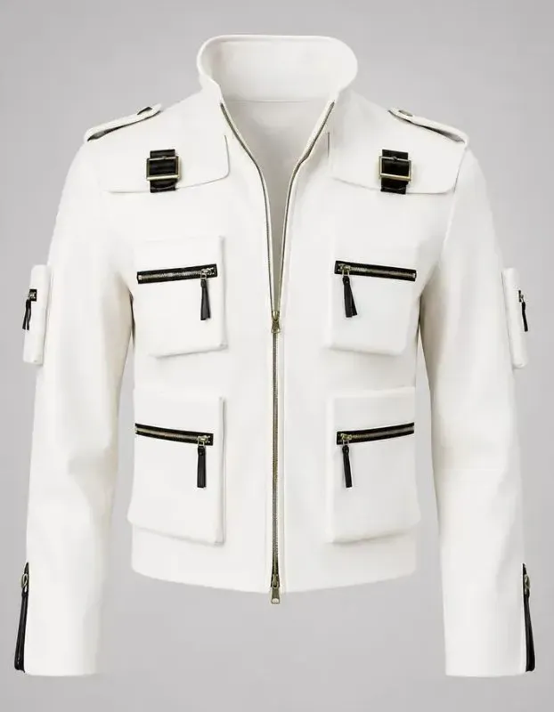 King of Fighters Kyo Kusanagi White Leather Jacket