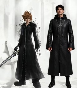 Kingdom Hearts Roxas Black Hooded Coat