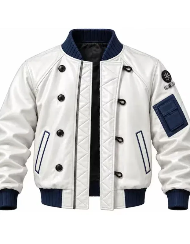 Heavenly Delusion Kiruko White Leather Jacket Heavenly Delusion Kiruko White Leather Jacket