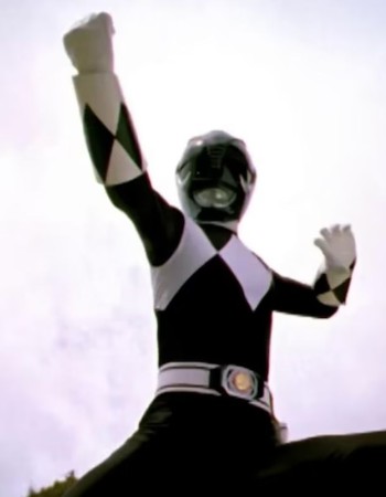 Mighty Morphin Power Rangers Black Ranger Leather Jacket