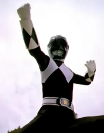 Mighty Morphin Power Rangers Black Ranger Leather Jacket