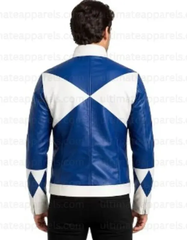 Mighty Morphin Power Rangers Blue Ranger Leather Jacket