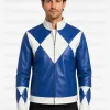 Mighty Morphin Power Rangers Blue Ranger Leather Jacket
