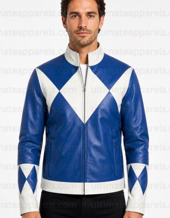 Mighty Morphin Power Rangers Blue Ranger Leather Jacket Mighty Morphin Power Rangers Blue Ranger Leather Jacket
