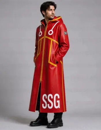 One Piece Monkey D Luffy Red Leather Coat