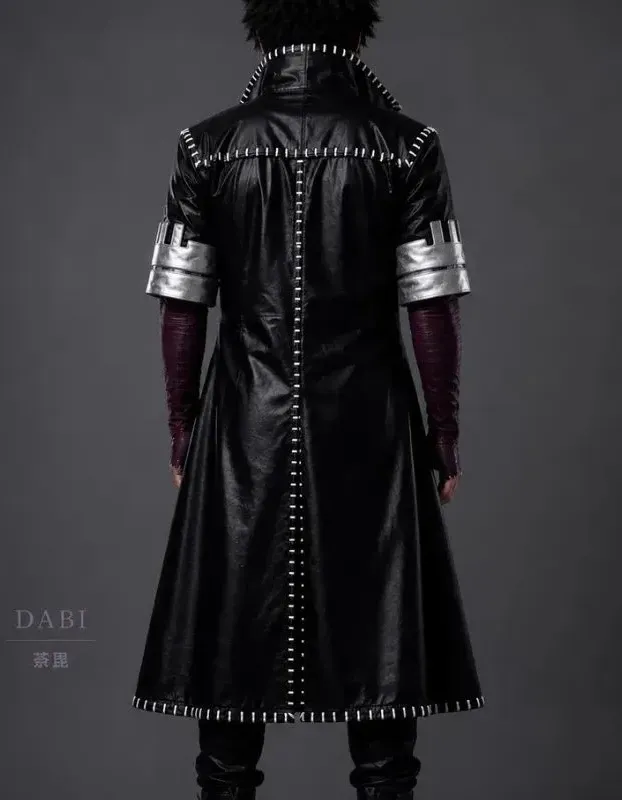 My Hero Academia Dabi Leather Trench Coat
