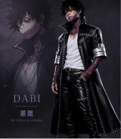 My Hero Academia Dabi Leather Trench Coat