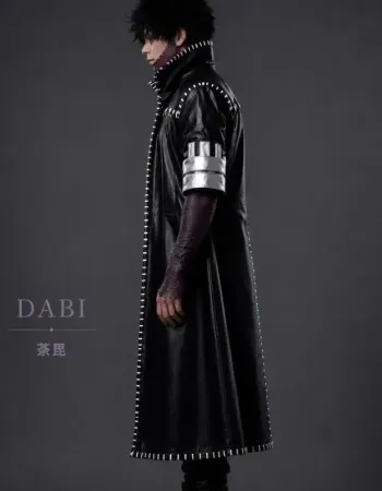 My Hero Academia Dabi Leather Trench Coat My Hero Academia Dabi Leather Trench Coat