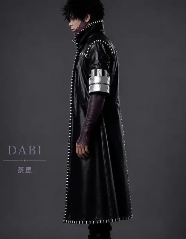 My Hero Academia Dabi Leather Trench Coat