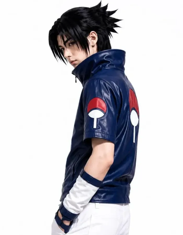 Naruto Sasuke Uchiha Short Sleeve Jacket