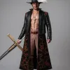 One Piece Dracule Mihawk Black Long Coat