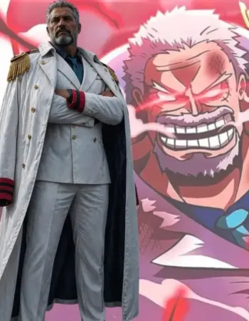 One Piece Garp Marine Trench Coat