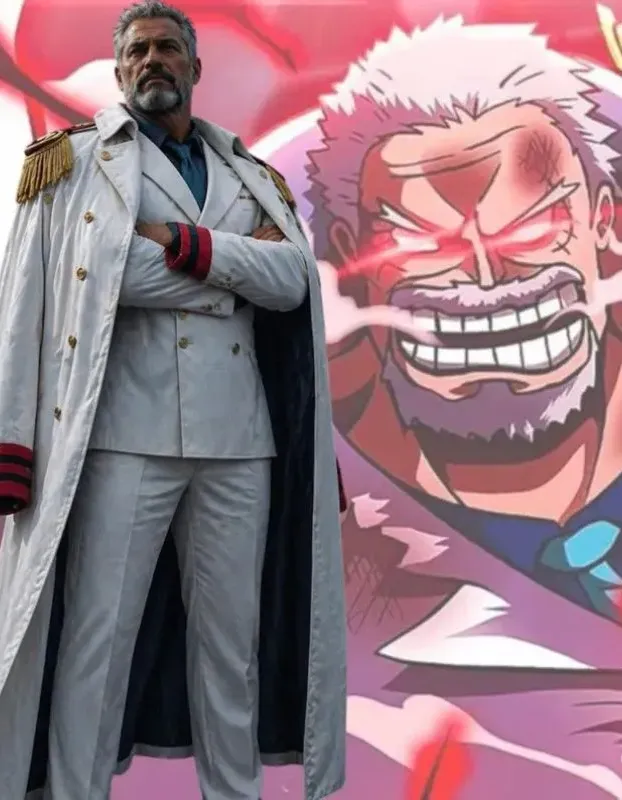 One Piece Garp Marine Trench Coat One Piece Garp Marine Trench Coat