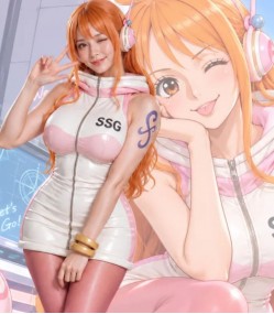 One Piece Nami Egghead Leather Dress