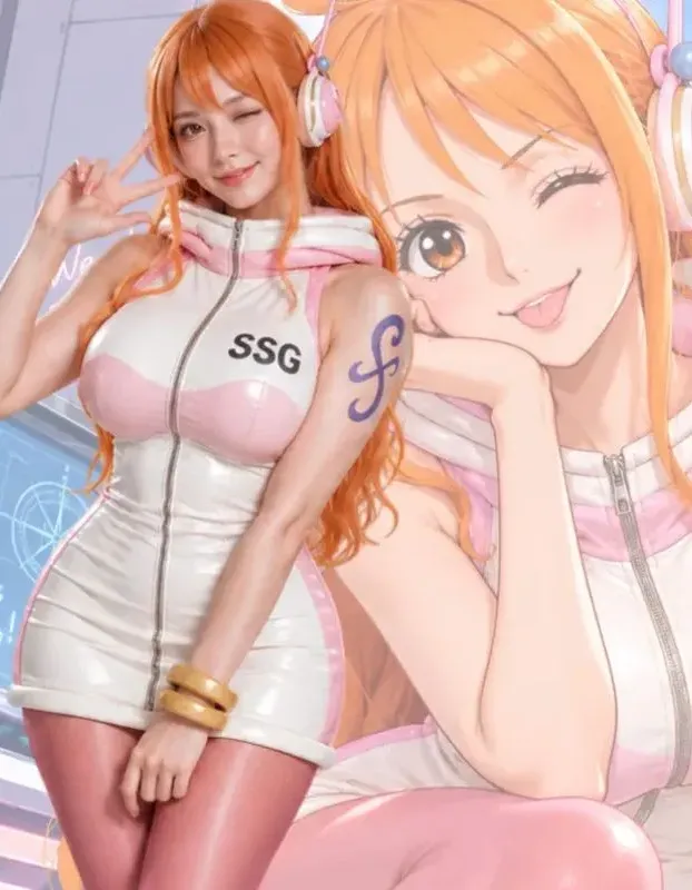 One Piece Nami Egghead Leather Dress
