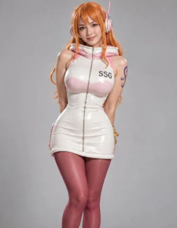 One Piece Nami Egghead Leather Dress One Piece Nami Egghead Leather Dress