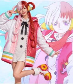 One Piece Uta Pink Hooded Jacket
