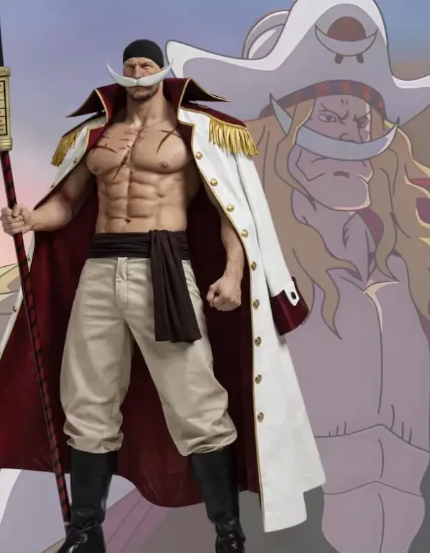 One Piece Whitebeard Captain Trench Coat