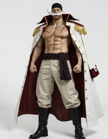 One Piece Whitebeard Captain Trench Coat One Piece Whitebeard Captain Trench Coat