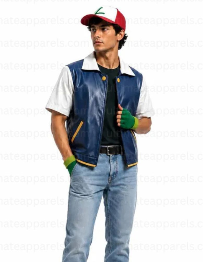 Pokemon Ash Ketchum Inspired Cosplay Jacket Pokemon Ash Ketchum Inspired Cosplay Jacket