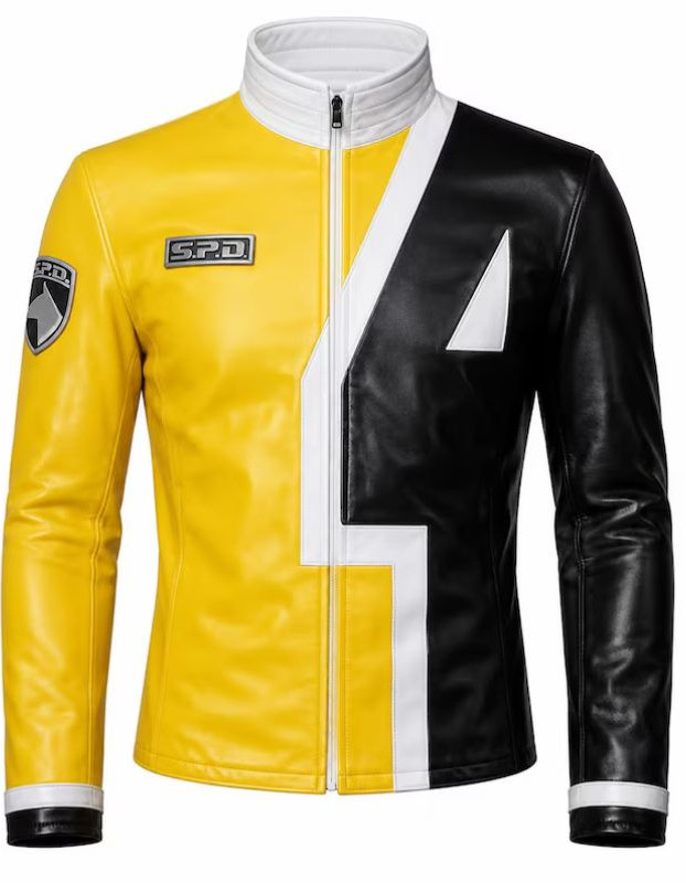 Power Rangers SPD Jack Landors Red Ranger Leather Jacket Power Rangers SPD Jack Landors Red Ranger Leather Jacket