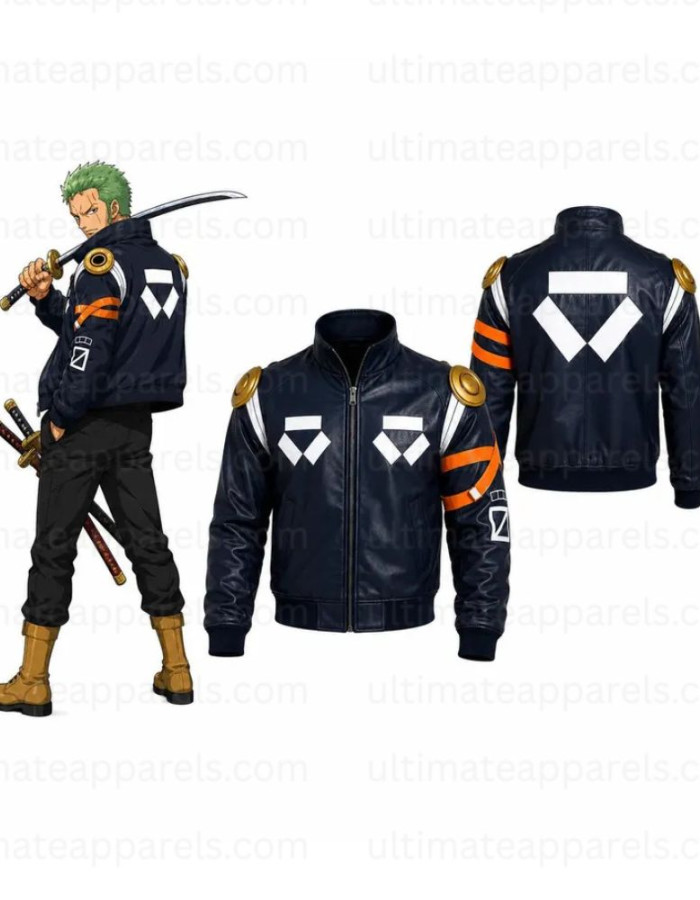 One Piece Roronoa Zoro Bomber Cosplay Jacket One Piece Roronoa Zoro Bomber Cosplay Jacket