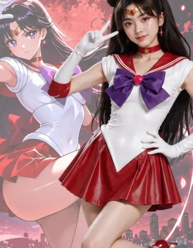 Sailor Moon Sailor Mars Leather Dress