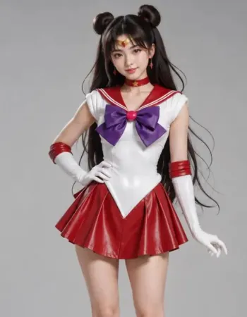Sailor Moon Sailor Mars Leather Dress Sailor Moon Sailor Mars Leather Dress