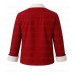 Frieren Stark Red Contrast Leather Jacket