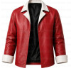 Frieren Stark Red Contrast Leather Jacket Frieren Stark Red Contrast Leather Jacket