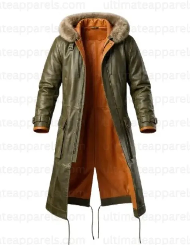 Steve Fox Tekken 8 Olive Green Hooded Coat