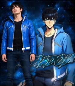 Sung Jin Woo Solo Leveling Hooded Biker Jacket