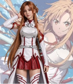 Sword Art Online Asuna Leather Dress