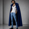 Trafalgar Law One Piece Blue Fur Coat Trafalgar Law One Piece Blue Fur Coat