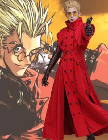 Trigun Vash the Stampede Red Trench Coat