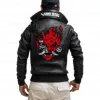Cyberpunk V Samurai Leather Bomber Jacket Cyberpunk V Samurai Leather Bomber Jacket