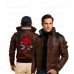 Cyberpunk V Samurai Leather Bomber Jacket
