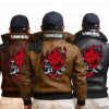 Cyberpunk V Samurai Leather Bomber Jacket Cyberpunk V Samurai Leather Bomber Jacket