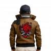 Cyberpunk V Samurai Leather Bomber Jacket Cyberpunk V Samurai Leather Bomber Jacket