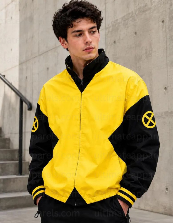 X-Men Cyclops Bomber Windbreaker Jacket X-Men Cyclops Bomber Windbreaker Jacket