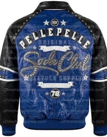 Pelle Pelle 1978 Soda Club Blue Leather Jacket