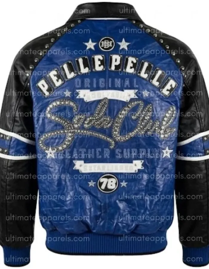 Pelle Pelle 1978 Soda Club Blue Leather Jacket