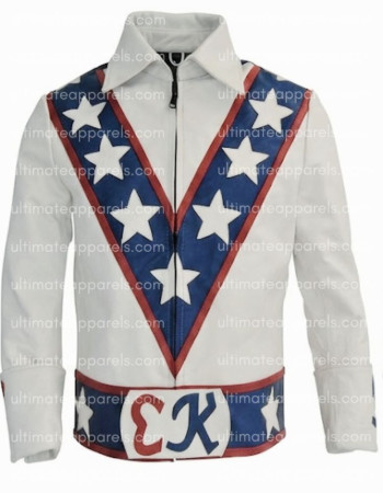 Daredevil Evel Knievel Motorcycle Leather Jacket