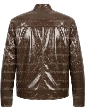 BTS V Kim Taehyung Brown Leather Jacket