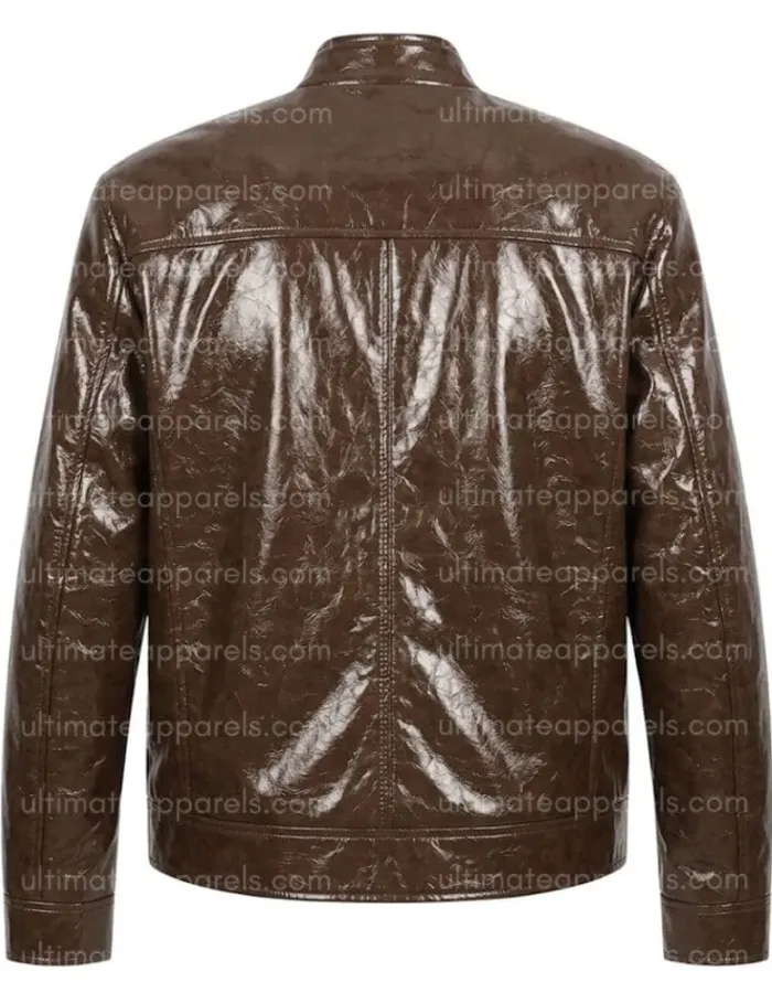 BTS Kim Taehyung Brown Leather Jacket | BTS V Brown Leather Jacket