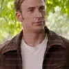 Steve Rogers Captain America Brown Leather Jacket Steve Rogers Captain America Brown Leather Jacket