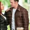 Steve Rogers Captain America Brown Leather Jacket Steve Rogers Captain America Brown Leather Jacket