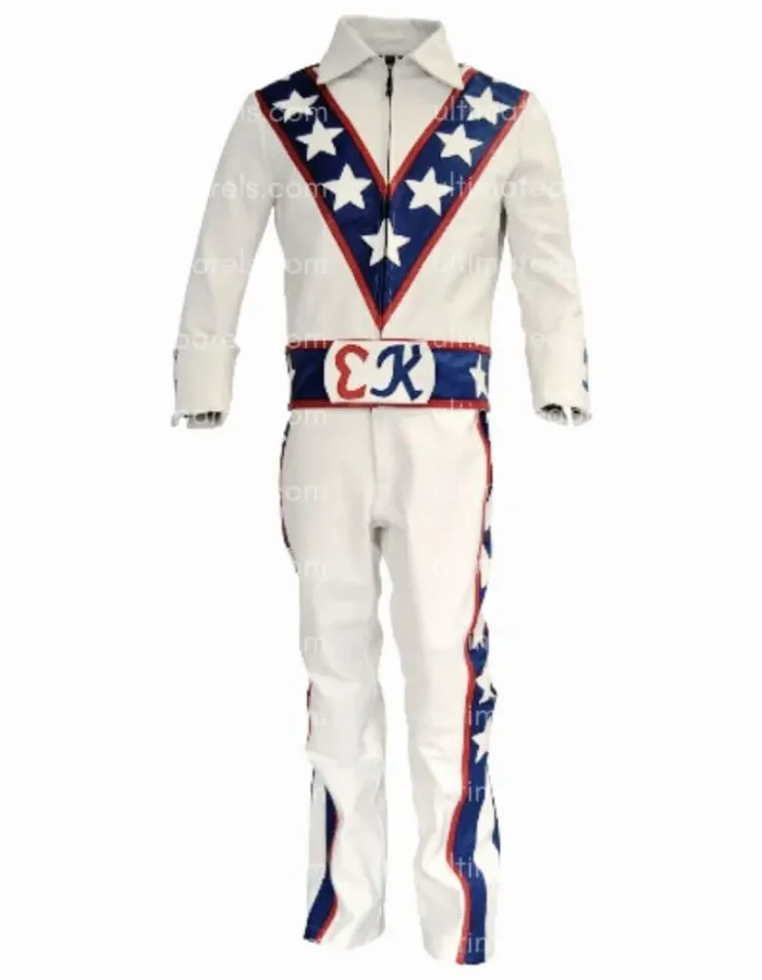 Daredevil Evel Knievel Motorcycle Leather Jacket